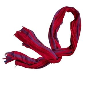 JW Anderson / Uniqlo Linen Blend Oversized Striped Scarf